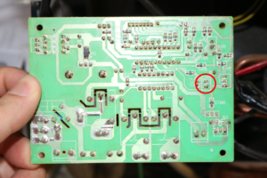 Back of icemaker control board