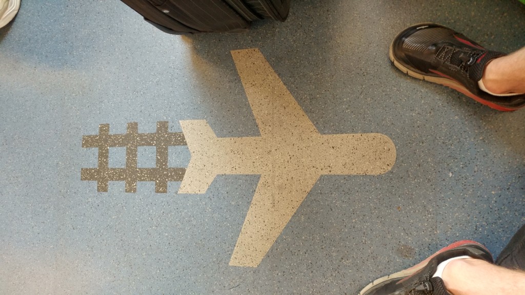 Floor on the JFK AirTrain